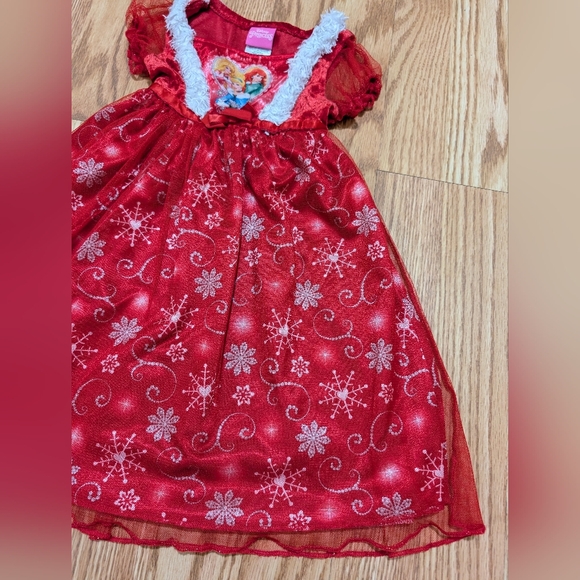 Disney Princess Red Holiday nightgown 18 Months - Picture 6 of 11